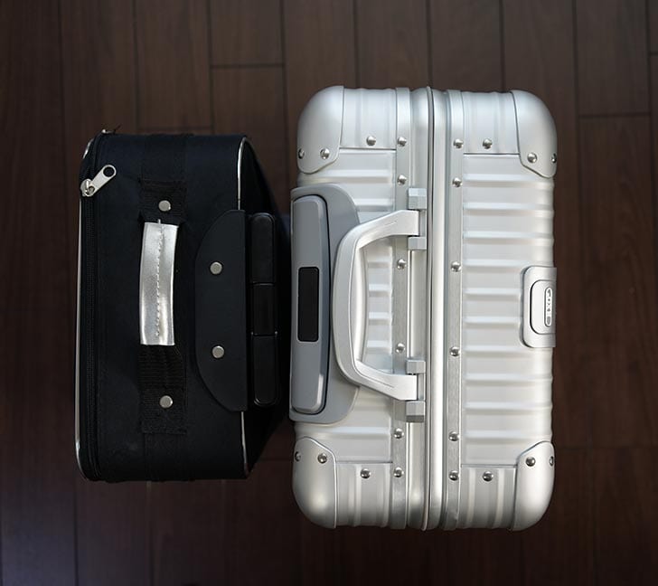 スーツケースのサイズ比較