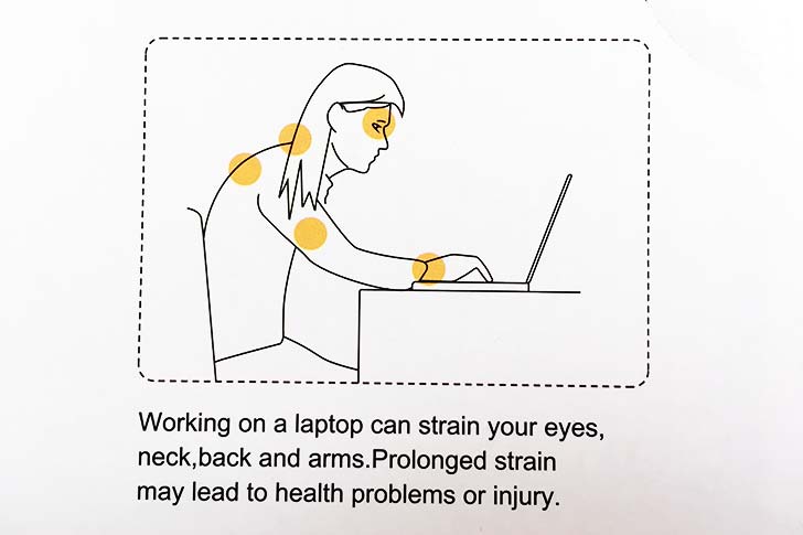 パソコンを使う時の姿勢